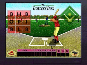 Nine inning one or two player game